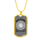 Bass Fishing Necklace Stainless Steel or 18k Gold Dog Tag 24" Chain-Express Your Love Gifts
