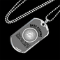 Bass Fishing Necklace Stainless Steel or 18k Gold Dog Tag 24" Chain-Express Your Love Gifts