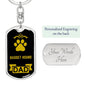 Basset Hound Keychain Stainless Steel or 18k Gold-Express Your Love Gifts