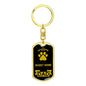 Basset Hound Keychain Stainless Steel or 18k Gold-Express Your Love Gifts