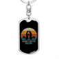 Basset Hound Mom Keychain Stainless Steel or 18k Gold Dog Tag Keyring-Express Your Love Gifts