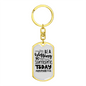 Be A Blessing Proverbs 11:25 Keychain Stainless Steel or 18k Gold Dog Tag Keyring-Express Your Love Gifts