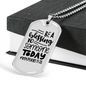 Be A Blessing Proverbs 11:25 Necklace Stainless Steel or 18k Gold Dog Tag 24" Chain-Express Your Love Gifts