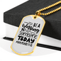 Be A Blessing Proverbs 11:25 Necklace Stainless Steel or 18k Gold Dog Tag 24" Chain-Express Your Love Gifts