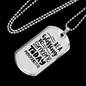 Be A Blessing Proverbs 11:25 Necklace Stainless Steel or 18k Gold Dog Tag 24" Chain-Express Your Love Gifts