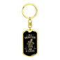 Be A Hunter And A Saver Hunter'S Keychain Gift Stainless Steel or 18k Gold Dog Tag Keyring-Express Your Love Gifts