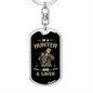 Be A Hunter And A Saver Hunter'S Keychain Gift Stainless Steel or 18k Gold Dog Tag Keyring-Express Your Love Gifts