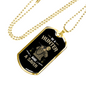 Be A Hunter And A Saver Hunting Necklace Stainless Steel or 18k Gold Dog Tag 24"-Express Your Love Gifts