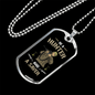Be A Hunter And A Saver Hunting Necklace Stainless Steel or 18k Gold Dog Tag 24"-Express Your Love Gifts