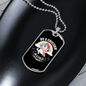 Be A Unicorn Horse Necklace Stainless Steel or 18k Gold Dog Tag 24" Chain-Express Your Love Gifts