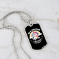 Be A Unicorn Horse Necklace Stainless Steel or 18k Gold Dog Tag 24" Chain-Express Your Love Gifts