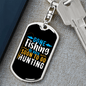 Be Back To Go Hunter'S Keychain Gift Stainless Steel or 18k Gold Dog Tag Keyring-Express Your Love Gifts