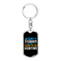 Be Back To Go Hunter'S Keychain Gift Stainless Steel or 18k Gold Dog Tag Keyring-Express Your Love Gifts