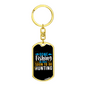 Be Back To Go Hunter'S Keychain Gift Stainless Steel or 18k Gold Dog Tag Keyring-Express Your Love Gifts