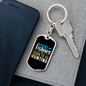 Be Back To Go Hunter'S Keychain Gift Stainless Steel or 18k Gold Dog Tag Keyring-Express Your Love Gifts