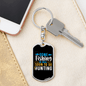Be Back To Go Hunter'S Keychain Gift Stainless Steel or 18k Gold Dog Tag Keyring-Express Your Love Gifts