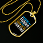 Be Back To Go Hunting Necklace Stainless Steel or 18k Gold Dog Tag 24" Chain-Express Your Love Gifts