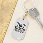 Be Blessed Cross Keychain Stainless Steel or 18k Gold Dog Tag Keyring-Express Your Love Gifts