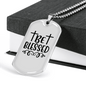 Be Blessed Cross Necklace Stainless Steel or 18k Gold Dog Tag 24" Chain-Express Your Love Gifts