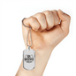 Be Blessed Necklace Stainless Steel or 18k Gold Dog Tag 24" Chain-Express Your Love Gifts