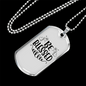 Be Blessed Necklace Stainless Steel or 18k Gold Dog Tag 24" Chain-Express Your Love Gifts