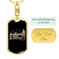 Be Brave Be Hunter Hunter'S Keychain Gift Stainless Steel or 18k Gold Dog Tag Keyring-Express Your Love Gifts