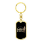 Be Brave Be Hunter Hunter'S Keychain Gift Stainless Steel or 18k Gold Dog Tag Keyring-Express Your Love Gifts