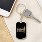 Be Brave Be Hunter Hunter'S Keychain Gift Stainless Steel or 18k Gold Dog Tag Keyring-Express Your Love Gifts