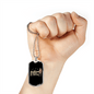 Be Brave Be Hunter Hunting Necklace Stainless Steel or 18k Gold Dog Tag 24"-Express Your Love Gifts