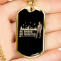 Be Brave Be Hunter Hunting Necklace Stainless Steel or 18k Gold Dog Tag 24"-Express Your Love Gifts