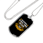 Be Faithful in Small Luke 16:10 Cross Necklace Stainless Steel or 18k Gold Dog Tag 24" Chain-Express Your Love Gifts
