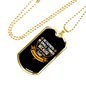 Be Faithful in Small Luke 16:10 Cross Necklace Stainless Steel or 18k Gold Dog Tag 24" Chain-Express Your Love Gifts
