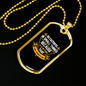 Be Faithful in Small Luke 16:10 Cross Necklace Stainless Steel or 18k Gold Dog Tag 24" Chain-Express Your Love Gifts