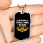 Be Faithful in Small Luke 16:10 Cross Necklace Stainless Steel or 18k Gold Dog Tag 24" Chain-Express Your Love Gifts