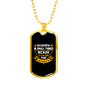 Be Faithful in Small Luke 16:10 Cross Necklace Stainless Steel or 18k Gold Dog Tag 24" Chain-Express Your Love Gifts