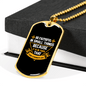 Be Faithful in Small Luke 16:10 Cross Necklace Stainless Steel or 18k Gold Dog Tag 24" Chain-Express Your Love Gifts