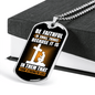 Be Faithful In Small Luke 16:10 Necklace Stainless Steel or 18k Gold Dog Tag 24" Chain-Express Your Love Gifts