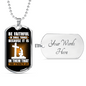Be Faithful In Small Luke 16:10 Necklace Stainless Steel or 18k Gold Dog Tag 24" Chain-Express Your Love Gifts