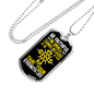 Be Faithful Luke 16:10 In Small Things Necklace Stainless Steel or 18k Gold Dog Tag 24" Chain-Express Your Love Gifts
