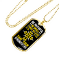Be Faithful Luke 16:10 In Small Things Necklace Stainless Steel or 18k Gold Dog Tag 24" Chain-Express Your Love Gifts