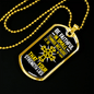 Be Faithful Luke 16:10 In Small Things Necklace Stainless Steel or 18k Gold Dog Tag 24" Chain-Express Your Love Gifts