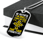 Be Faithful Luke 16:10 In Small Things Necklace Stainless Steel or 18k Gold Dog Tag 24" Chain-Express Your Love Gifts