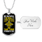 Be Faithful Luke 16:10 In Small Things Necklace Stainless Steel or 18k Gold Dog Tag 24" Chain-Express Your Love Gifts