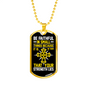 Be Faithful Luke 16:10 In Small Things Necklace Stainless Steel or 18k Gold Dog Tag 24" Chain-Express Your Love Gifts