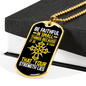 Be Faithful Luke 16:10 In Small Things Necklace Stainless Steel or 18k Gold Dog Tag 24" Chain-Express Your Love Gifts
