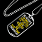 Be Faithful Luke 16:10 In Small Things Necklace Stainless Steel or 18k Gold Dog Tag 24" Chain-Express Your Love Gifts