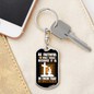 Be Faithful Luke 16:10 Keychain Stainless Steel or 18k Gold Dog Tag Keyring-Express Your Love Gifts