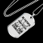Be Faithful Necklace Stainless Steel or 18k Gold Dog Tag 24" Chain-Express Your Love Gifts
