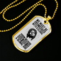 Be Global Christians Necklace Stainless Steel or 18k Gold Dog Tag 24" Chain-Express Your Love Gifts