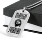 Be Global Christians Necklace Stainless Steel or 18k Gold Dog Tag 24" Chain-Express Your Love Gifts